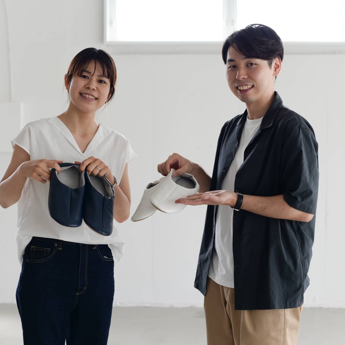 臭くない バブーシュ Lサイズ グレー モロッコ バブーシュ mocororo 父