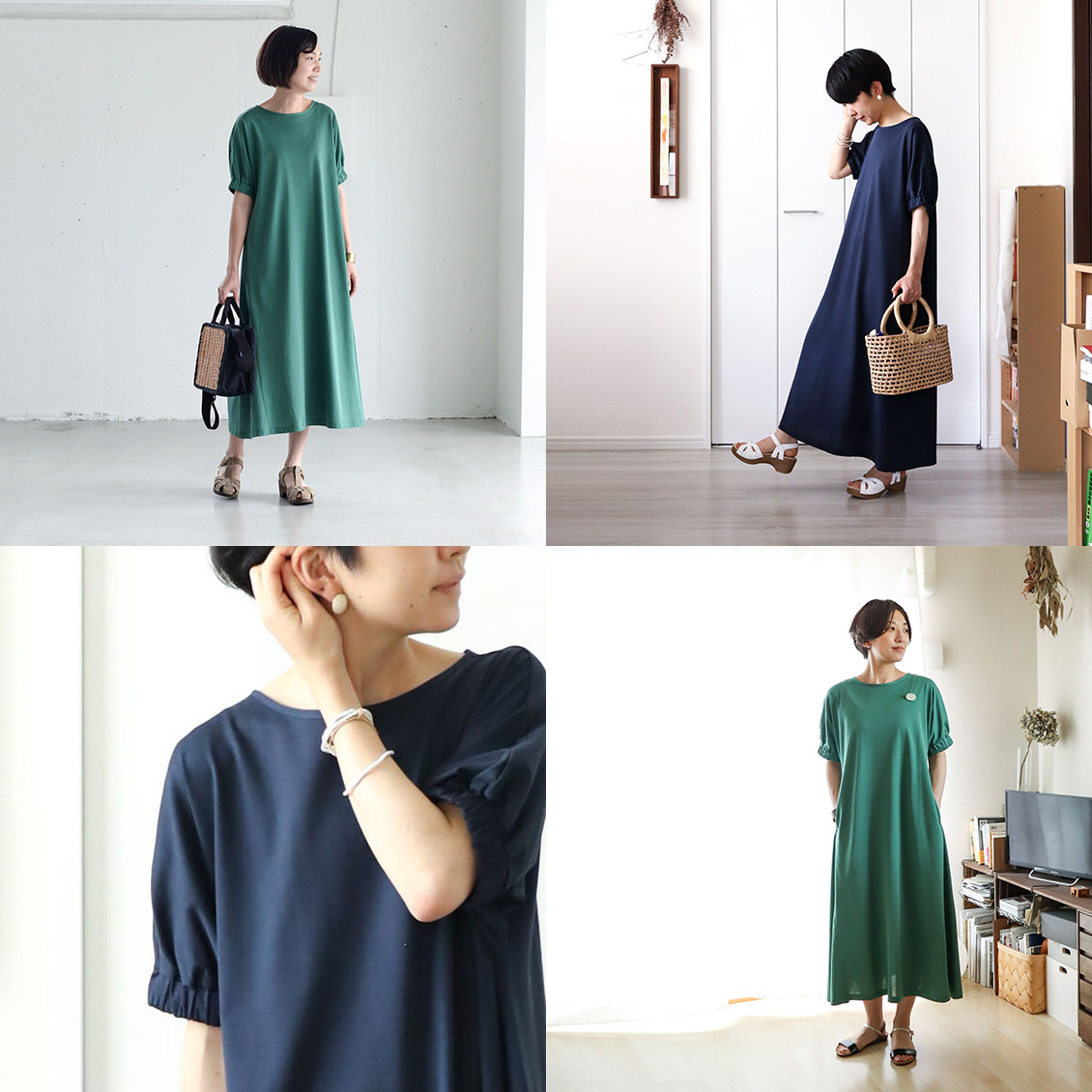 着用レビュー カットソーワンピースを身長の異なるスタッフ3名が着てみました 北欧 暮らしの道具店